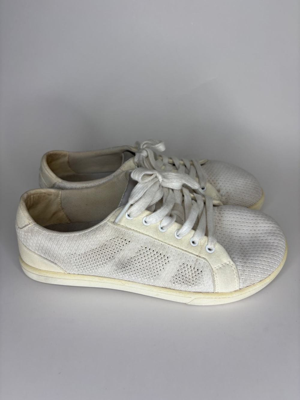 Xero Shoes Dillon White Knit Minimalist Barefoot Sneakers Womens Size 7.5